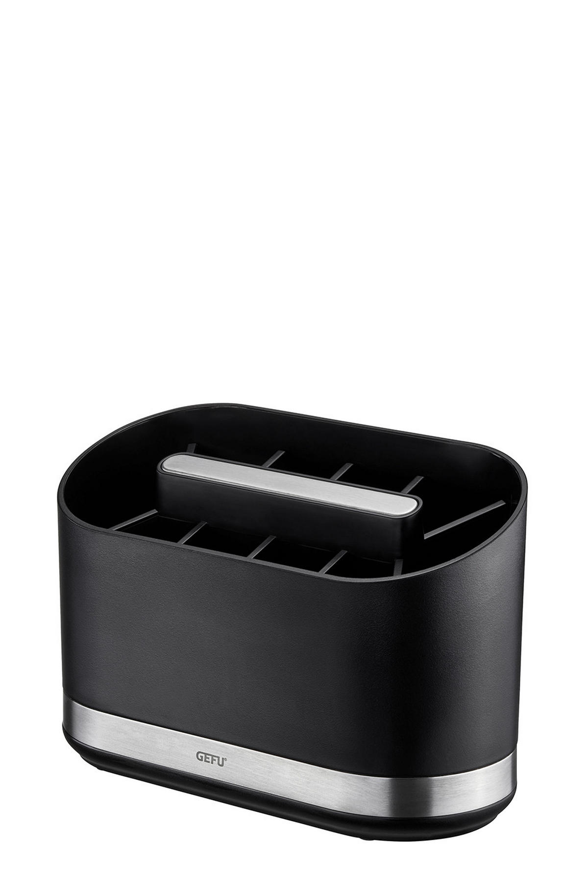 KÜCHENUTENSILIENHALTER   - Edelstahlfarben/Schwarz, Basics, Kunststoff/Metall (22/10,2/14,2cm) - Gefu