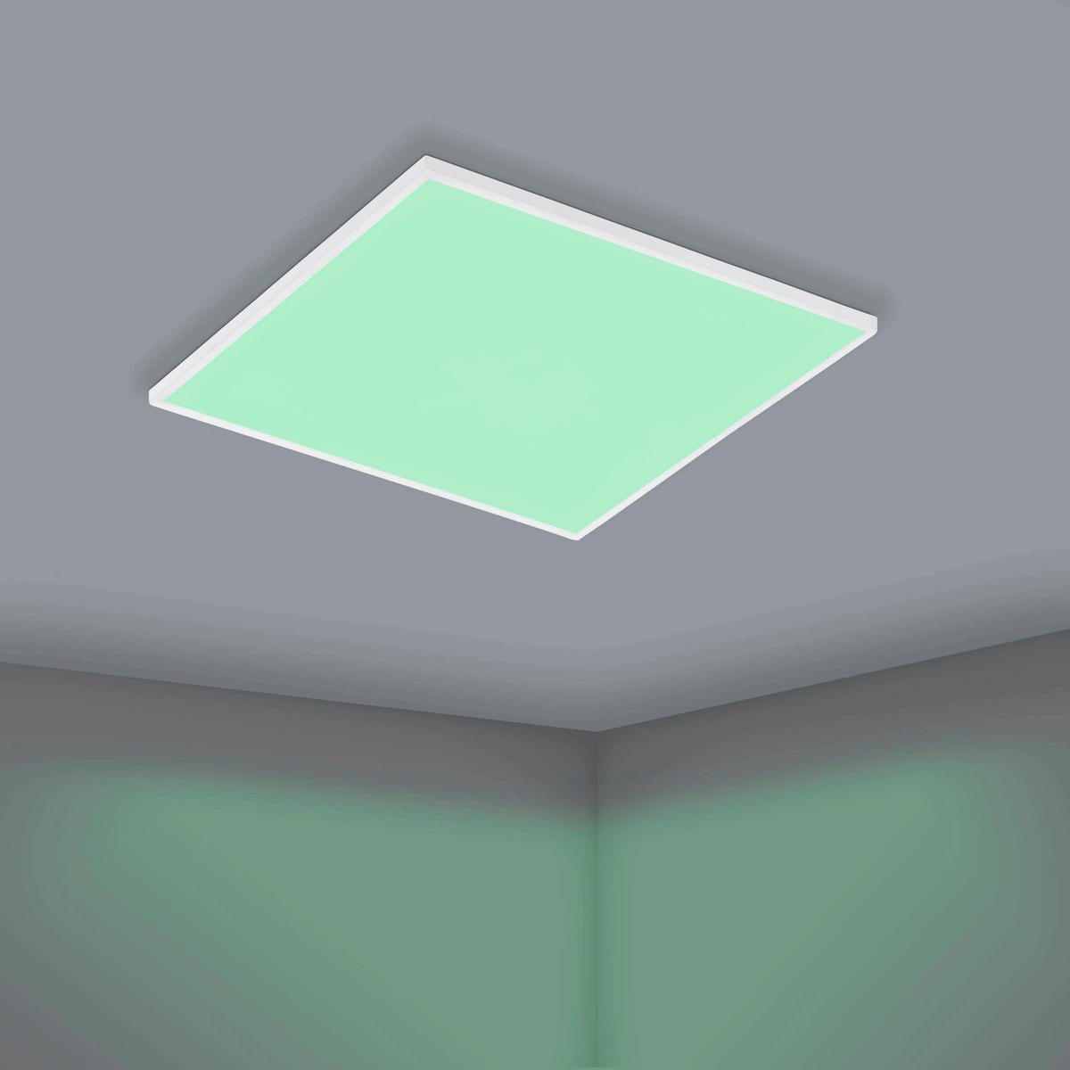 DECKENLEUCHTE    43,7/43,7/6,2 cm  - Weiß, Basics, Metall (43,7/43,7/6,2cm) - Eglo