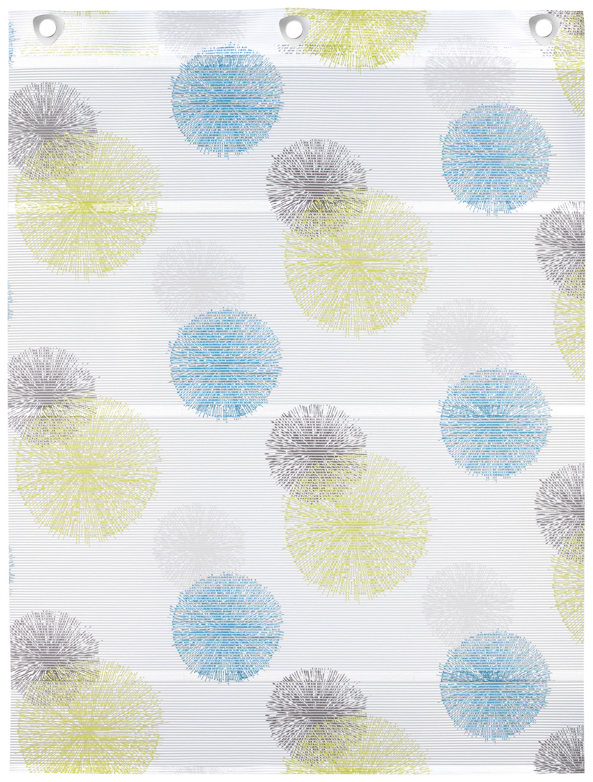MAGNETROLLO  halbtransparent  100/130 cm    - Blau/Weiß, Basics, Textil (100/130cm) - Novel