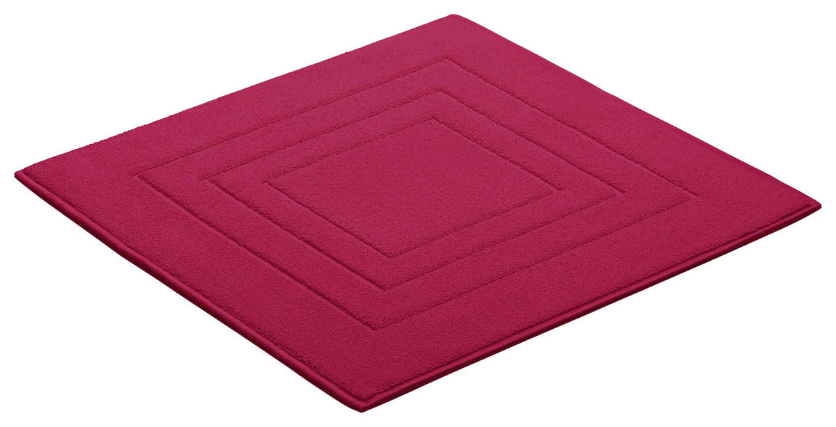 BADEMATTE Pink 60/60 cm  - Pink, Basics, Textil (60/60cm) - Vossen