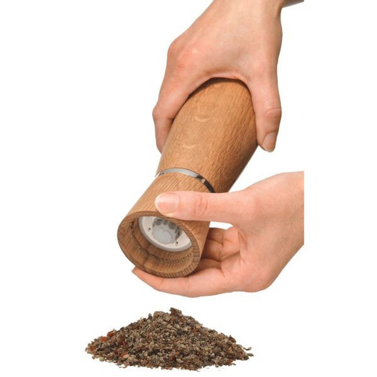 SALZ- UND PFEFFERSTREUER Ceramill Nature  - Braun, Basics, Glas/Holz (17,90cm) - WMF