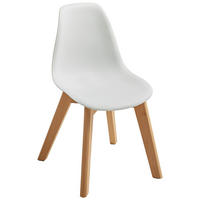 KINDERSTUHL  - Weiss/Buchefarben, Design, Holz/Kunststoff (30,5/57/36cm) - My Baby Lou