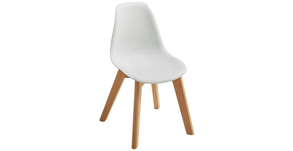 KINDERSTUHL  - Buchefarben/Weiß, Design, Holz/Kunststoff (30,5/57/36cm) - My Baby Lou