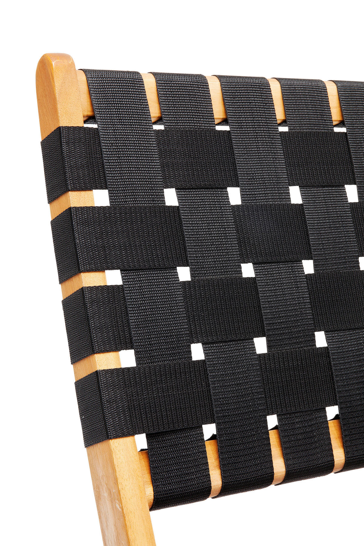 KLAPPSTUHL Textilgeflecht Akazie massiv Schwarz, Akaziefarben  - Schwarz/Akaziefarben, Trend, Holz/Textil (78/72,5/60cm) - Kare-Design