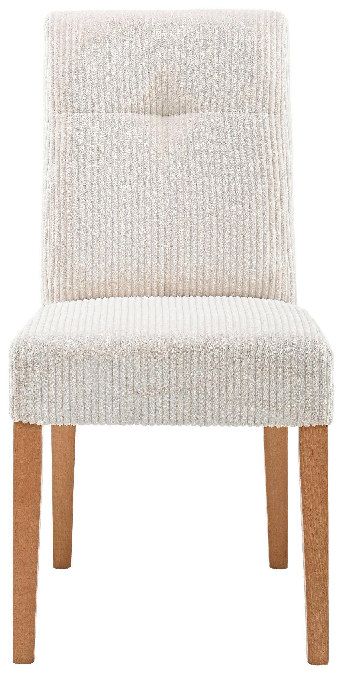 STUHL Cord Beige, Buchefarben Buche massiv  - Beige/Buchefarben, KONVENTIONELL, Holz/Textil (46,5/91/65cm) - home24
