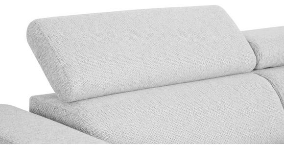 ECKSOFA Hellgrau Struktur - Hellgrau/Schwarz, Design, Kunststoff/Textil (205/284cm) - Xora