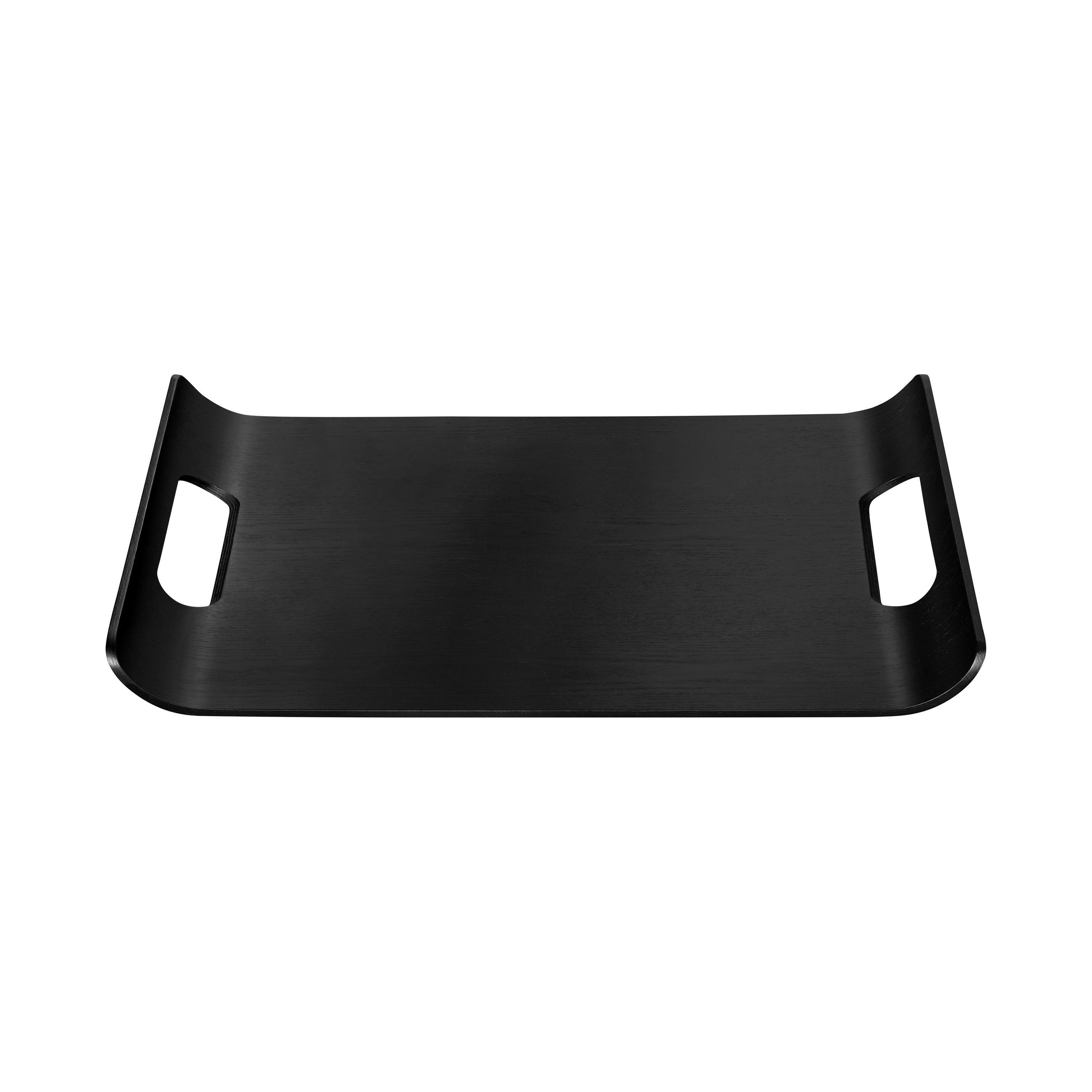 SERVIERTABLETT Holz Eiche  - Schwarz, KONVENTIONELL, Holz (43/4,5/31cm) - Blomus