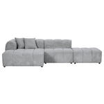 ECKSOFA  in Cord Hellgrau  162/313 cm  - Hellgrau/Schwarz, KONVENTIONELL, Kunststoff/Textil (162/313cm) - Carryhome