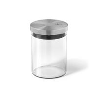 POSODA ZA SHRANJEVANJE  Cundo       10,5/13,3 cm      - barve nerjavečega jekla, Konvencionalno, kovina/steklo (10,5/13,3cm) - Zack