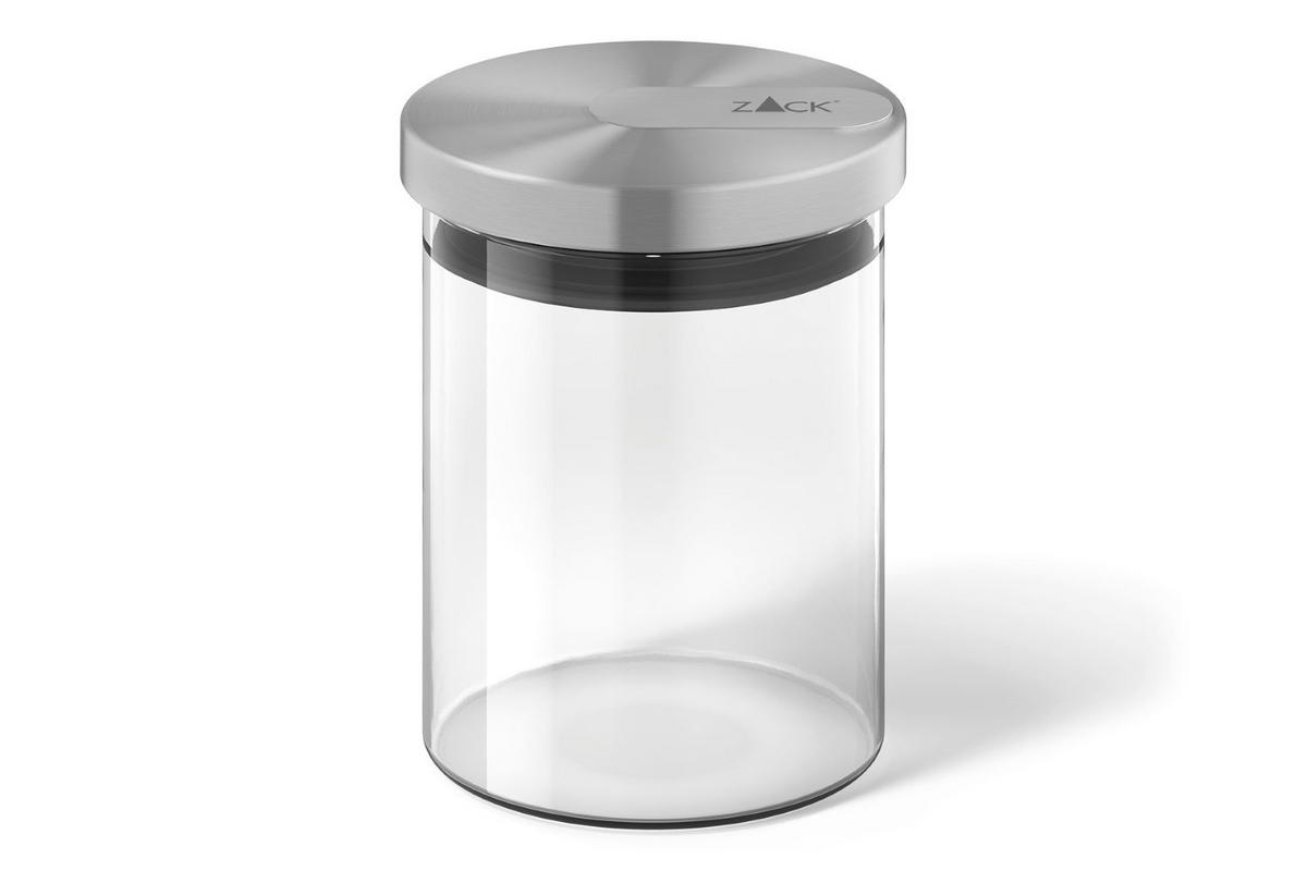 POSODA ZA SHRANJEVANJE  Cundo       10,5/13,3 cm      - barve nerjavečega jekla, Konvencionalno, kovina/steklo (10,5/13,3cm) - Zack