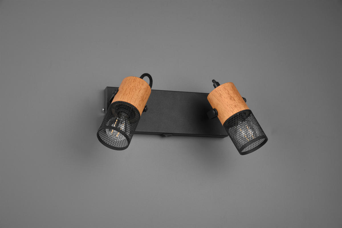 Proiector  26,0/19,5/9,0 cm   - negru, Natur, lemn/metal (26,0/19,5/9,0cm)