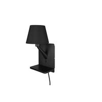 VÄGGLAMPA 16/18/31 cm   - svart, Design, metall/textil (16/18/31cm) - Trio Leuchten