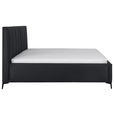 POLSTERBETT Lattenrost, Bettkasten Schwarz 140/200 cm  - Birkefarben/Schwarz, KONVENTIONELL, Holz/Textil (140/200cm) - Carryhome