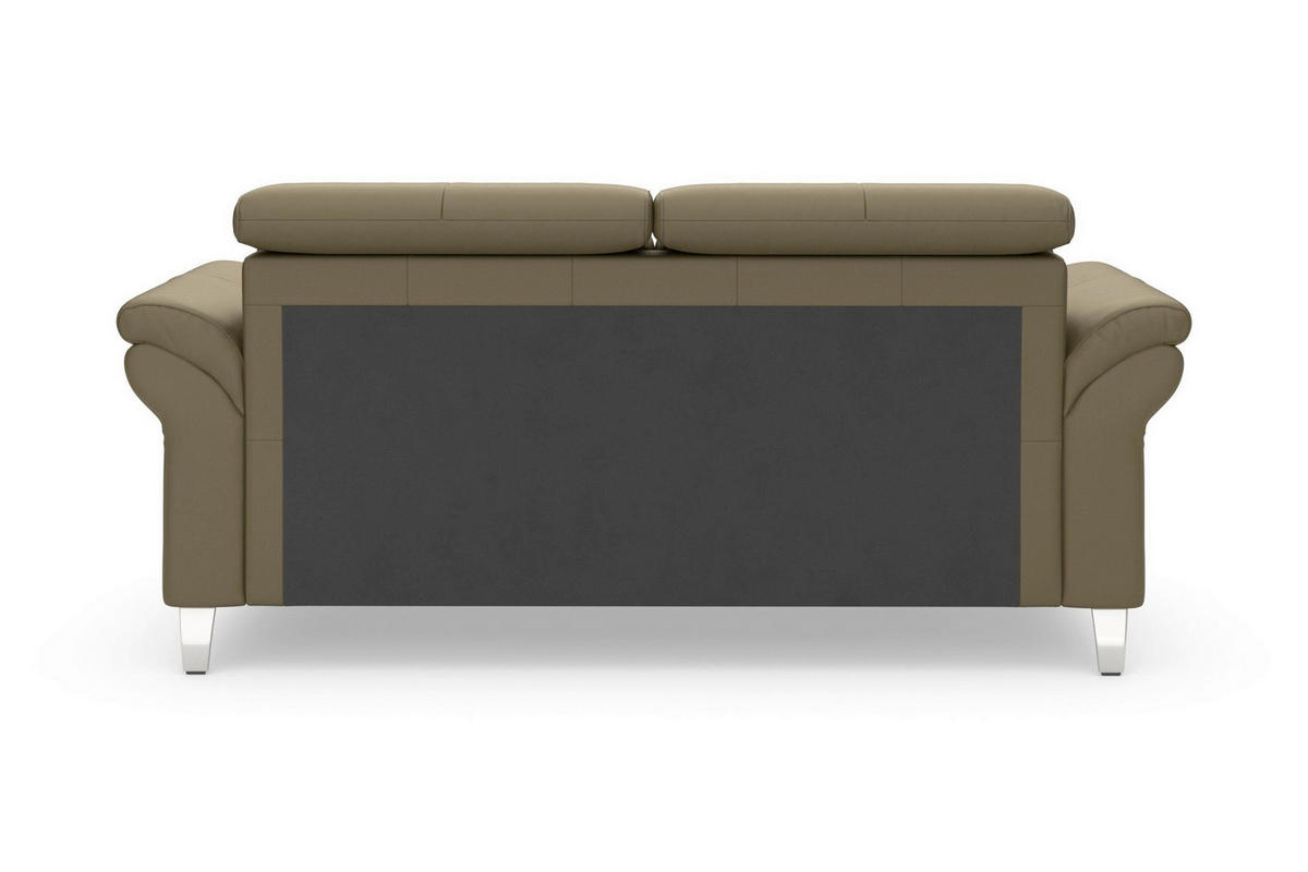 3-SITZER-SOFA 186/84/93 cm ARNGAST E in Echtleder Olivgrün   - Chromfarben/Olivgrün, Basics, Leder/Textil (186/84/93cm) - Sit & More