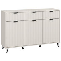 SIDEBOARD  in 138/90,5/40 cm  - Kaschmir/Schwarz, Basics, Holzwerkstoff/Metall (138/90,5/40cm) - Carryhome