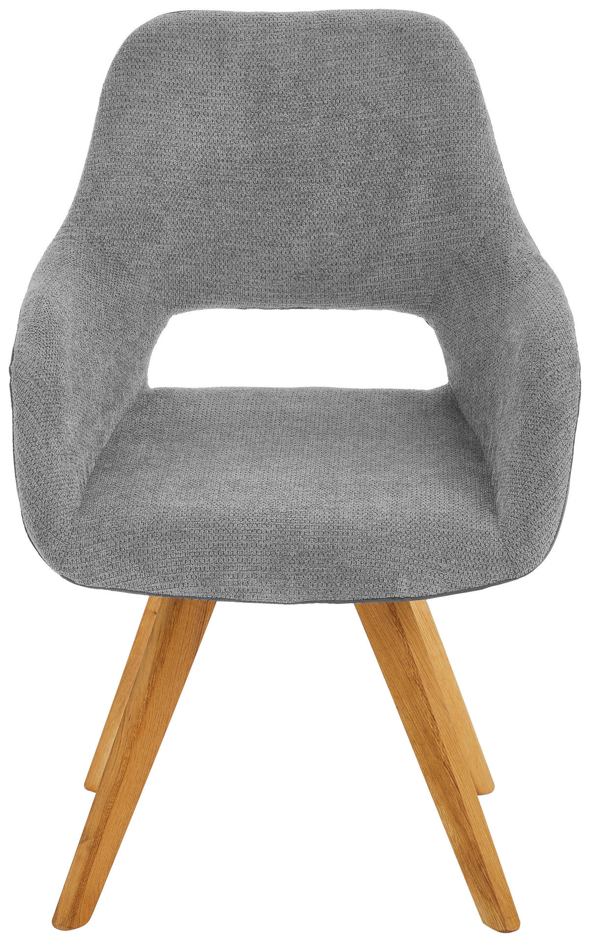 ARMLEHNSTUHL  in Flachgewebe, Mikrofaser  - Wildeiche/Eichefarben, Design, Holz/Textil (56/86/64cm) - Lomoco