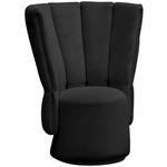 COCKTAILSESSEL - Schwarz, Design, Holz/Textil (92/113/70cm) - Emilio Belluti