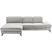 ECKSOFA Chenille Cappuccino  - Schwarz/Cappuccino, Design, Textil/Metall (198/288cm) - Beldomo Style