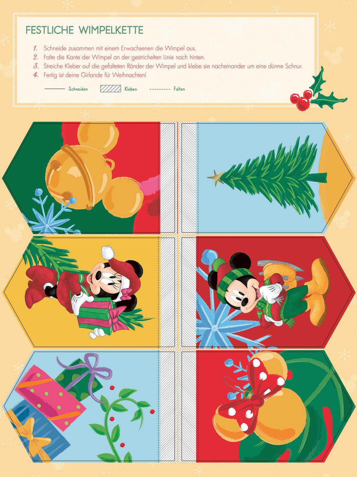MITMACHBUCH Disney: Mein weihnachtlicher Mitmachspaß  - Multicolor, Basics, Papier (21/28/0,9cm) - Carlsen