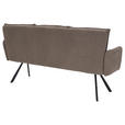 SITZBANK 180/93/67 cm Cord Braun Metall  - Schwarz/Braun, Design, Textil/Metall (180/93/67cm) - Novel