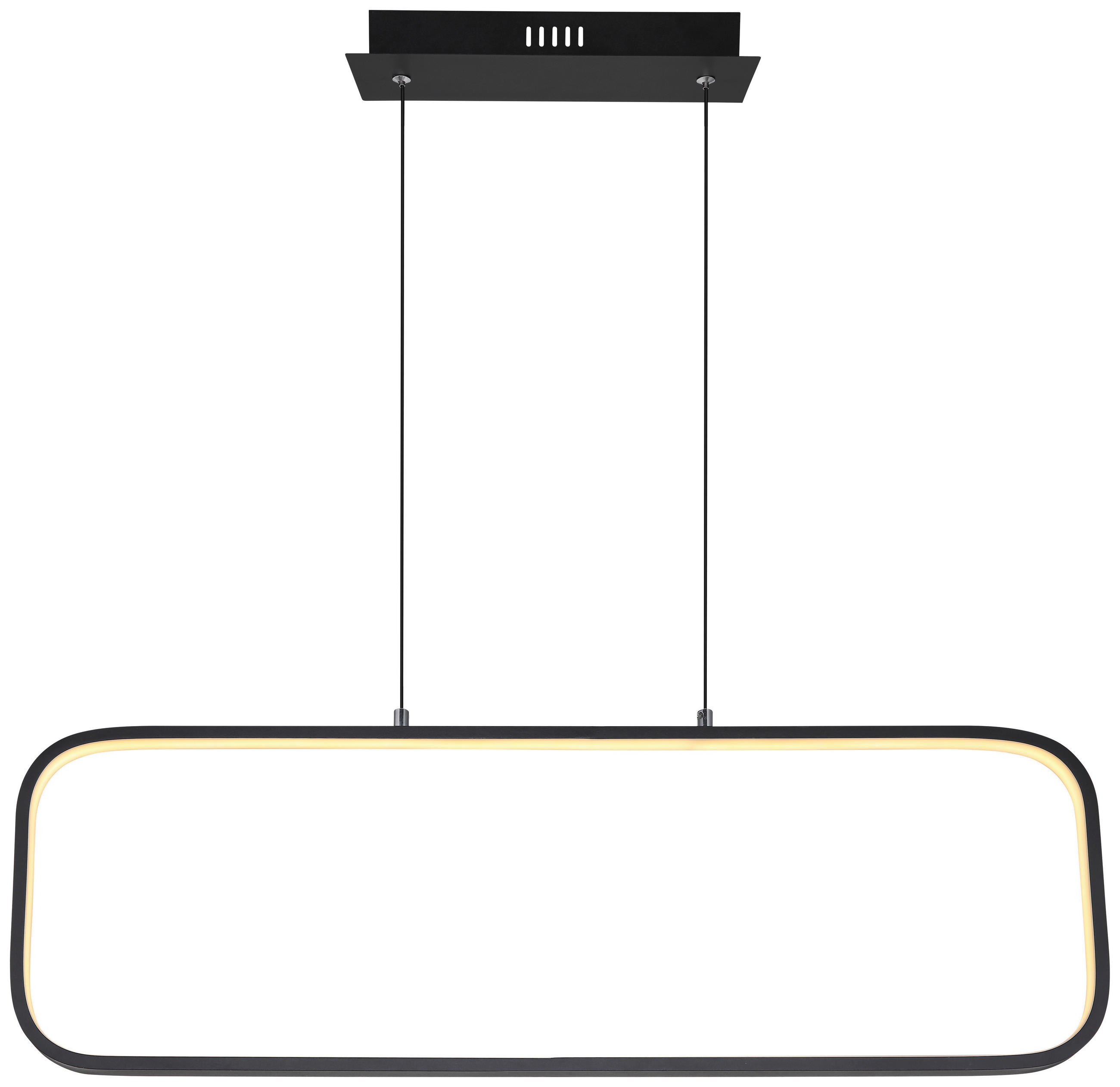 VISEČA LED-SVETILKA   //3000 K// - črna/opal, Basics, kovina/umetna masa (80/10/120cm) - Globo