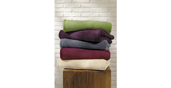 PLAID MELANIE UNI 3560-816 - Dunkelgrau, Basics, Textil (150/200cm) - Novel