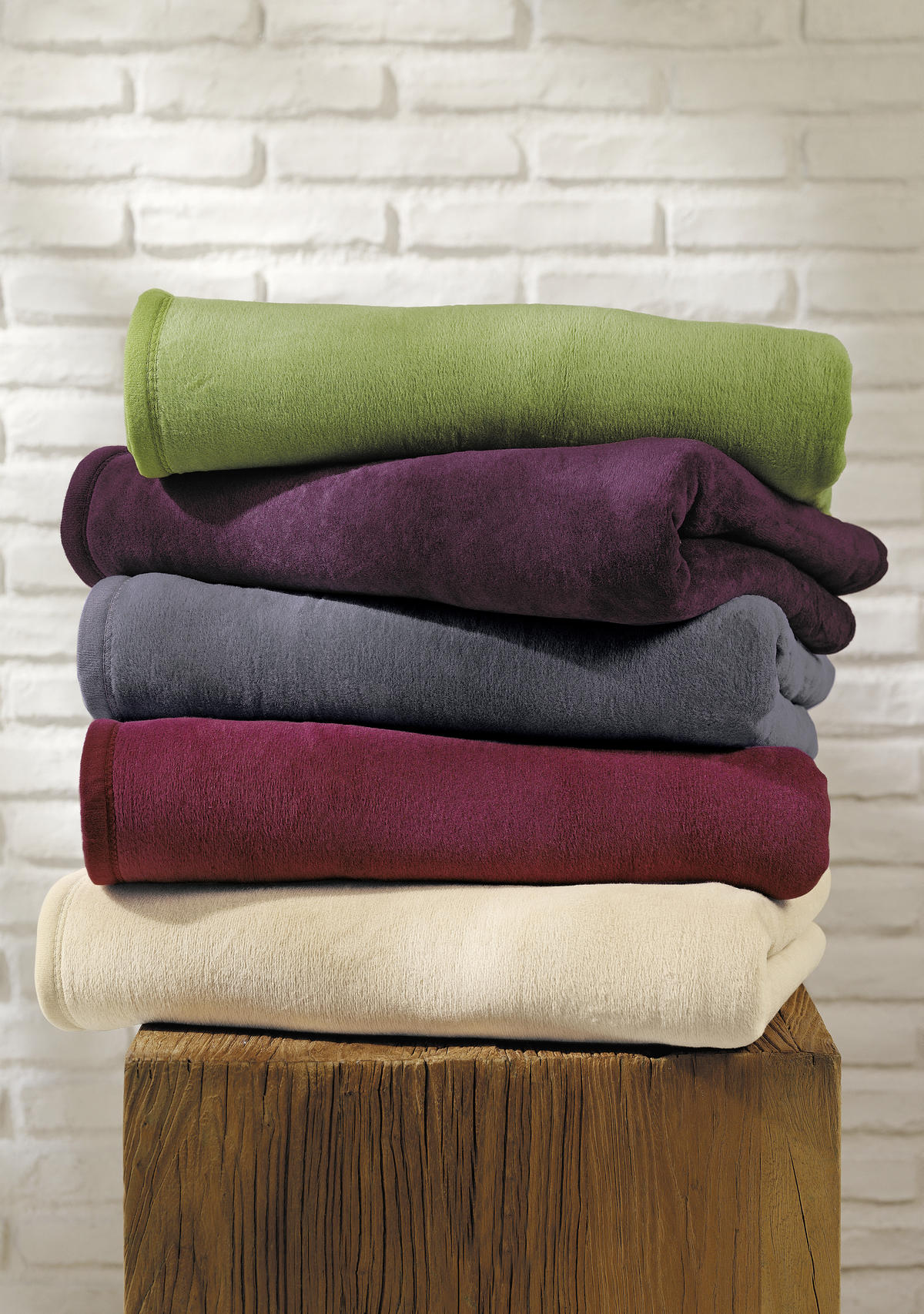 PLÉD 150/200 cm  - fehér, Basics, textil (150/200cm) - Novel