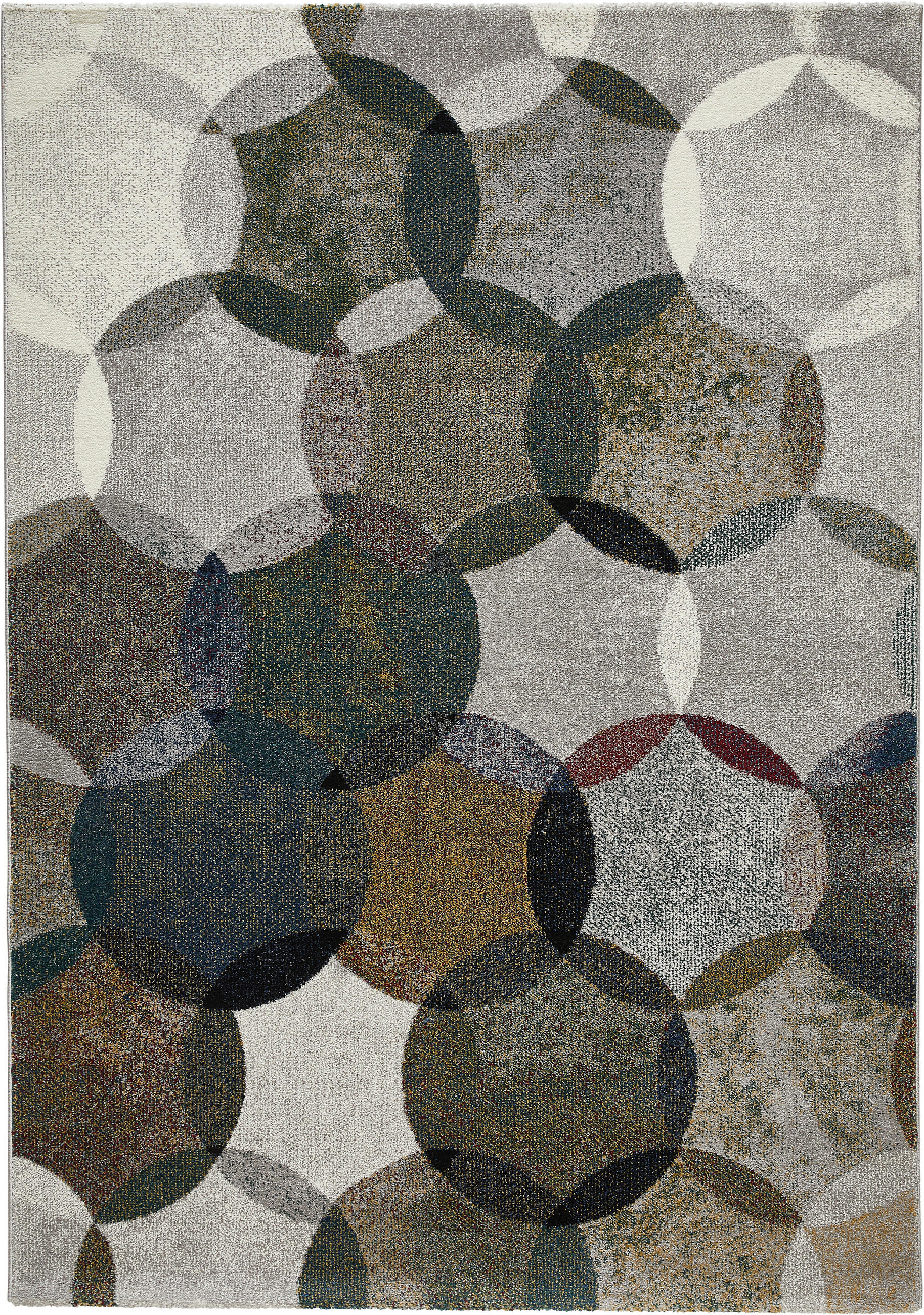 WEBTEPPICH 160/225 cm Modernina Grün, Multicolor, Dunkelgrün, Olivgrün  - Dunkelgrün/Multicolor, KONVENTIONELL, Textil (160/225cm) - Esprit