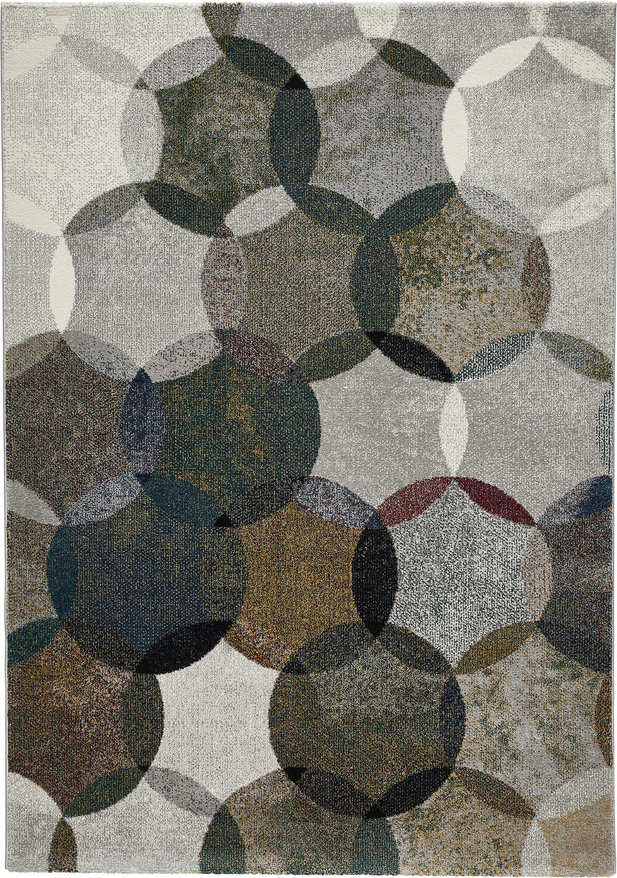 WEBTEPPICH 160/225 cm Modernina Grün, Multicolor, Dunkelgrün, Olivgrün  - Dunkelgrün/Multicolor, KONVENTIONELL, Textil (160/225cm) - Esprit