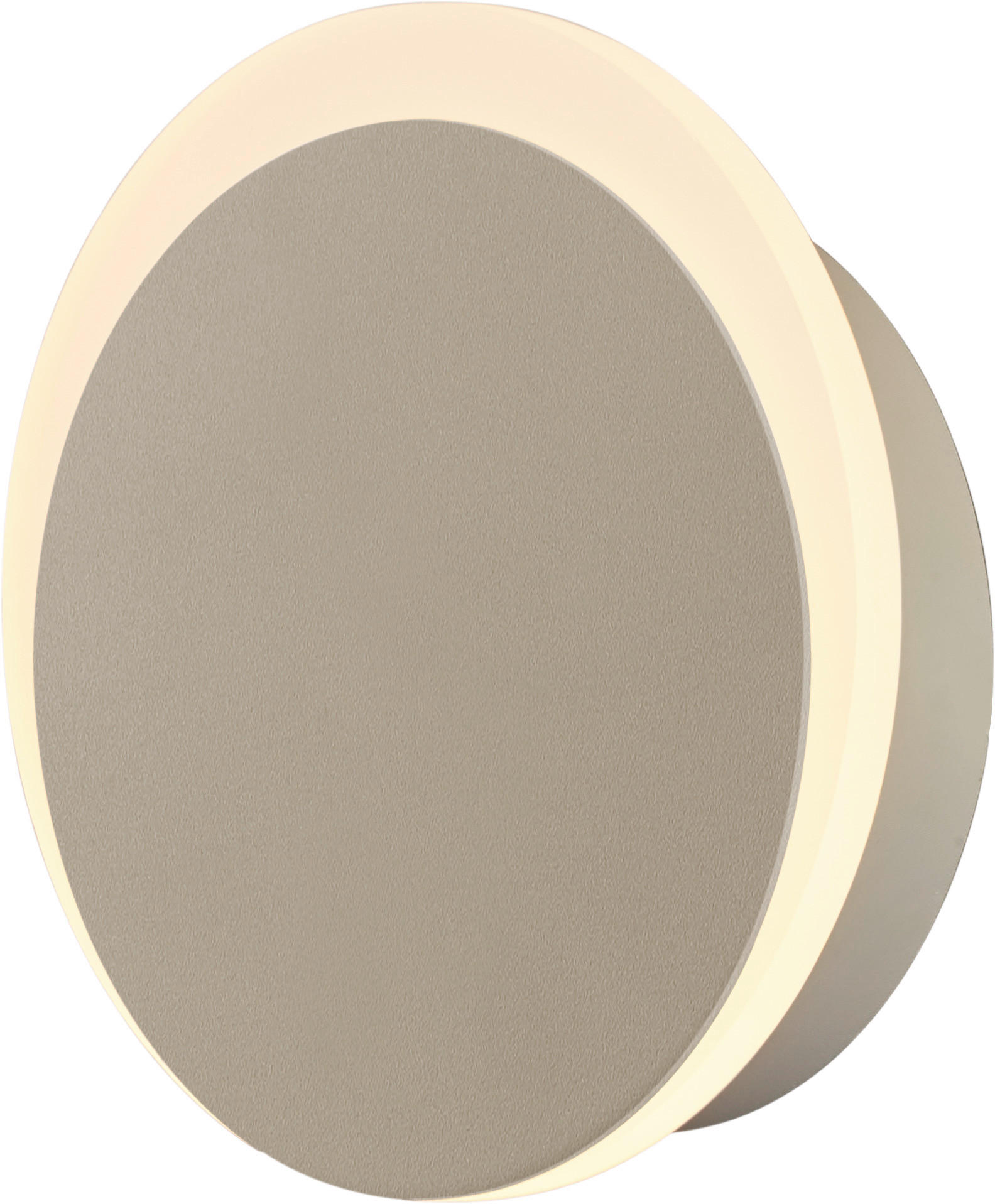 AKKU-WANDLEUCHTE - Sandfarben, Design, Metall (15/4cm) - Hell