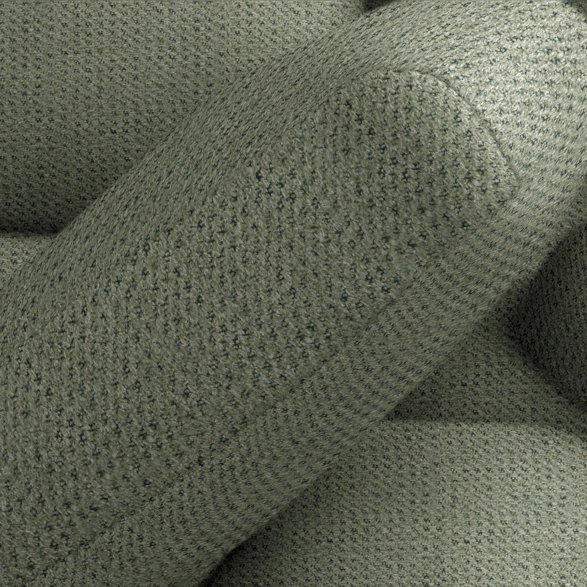 ECKSOFA  in Struktur Grün  - Schwarz/Grün, Design, Textil/Metall (292/270cm) - Stylife