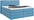 BOXSPRINGBETT 180/200 cm  in Blau  - Blau, KONVENTIONELL, Textil (180/200cm) - Carryhome