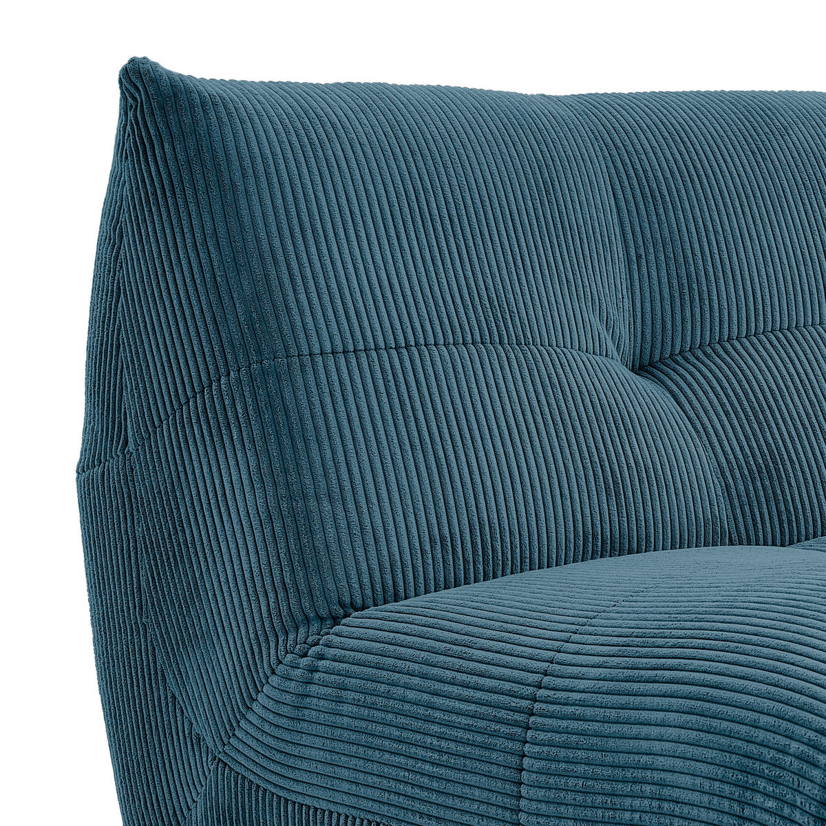 SOFAELEMENT Cord Petrol  - Petrol, Trend, Textil (105/80/185cm) - Livetastic