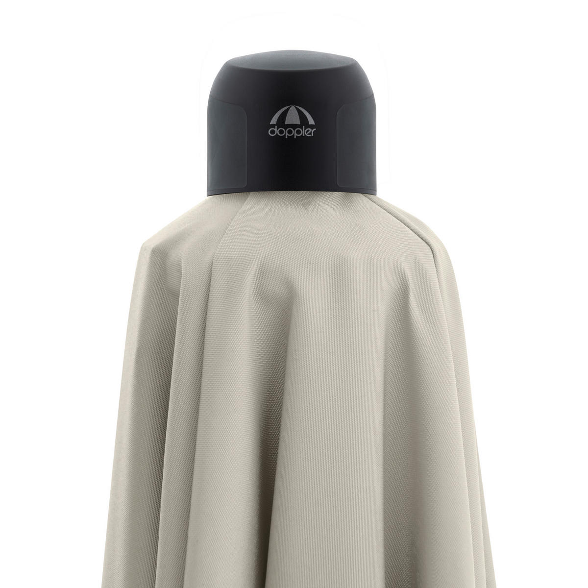 AMPELSCHIRM 210x210 cm  - Anthrazit/Naturfarben, Basics, Textil/Metall (210/210cm) - Doppler