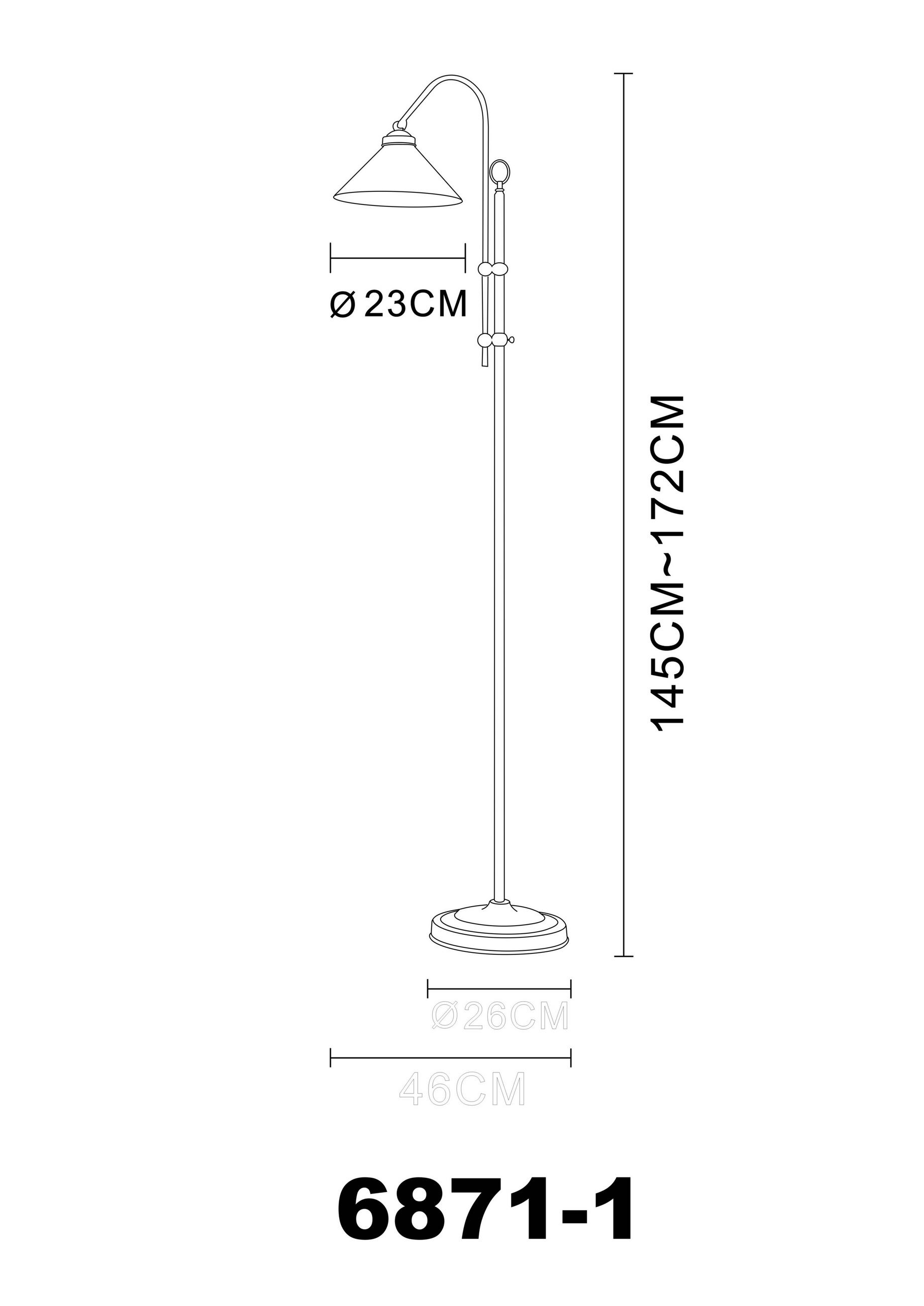 STEHLEUCHTE 47/170 cm    - Weiß, LIFESTYLE, Glas/Metall (47/170cm)