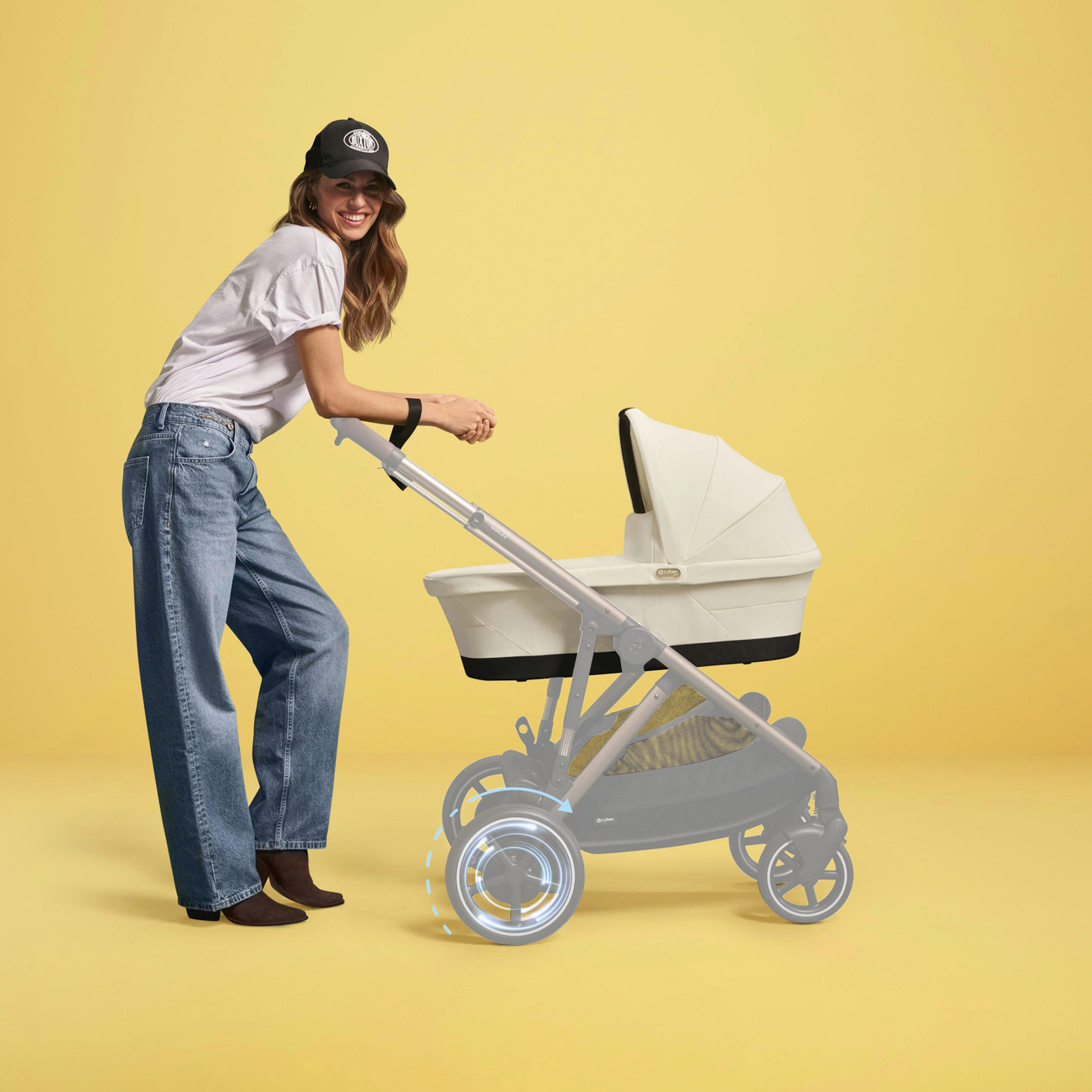 LIEGEWANNE - Beige, Basics, Kunststoff/Textil (86/44/27-56cm) - Cybex