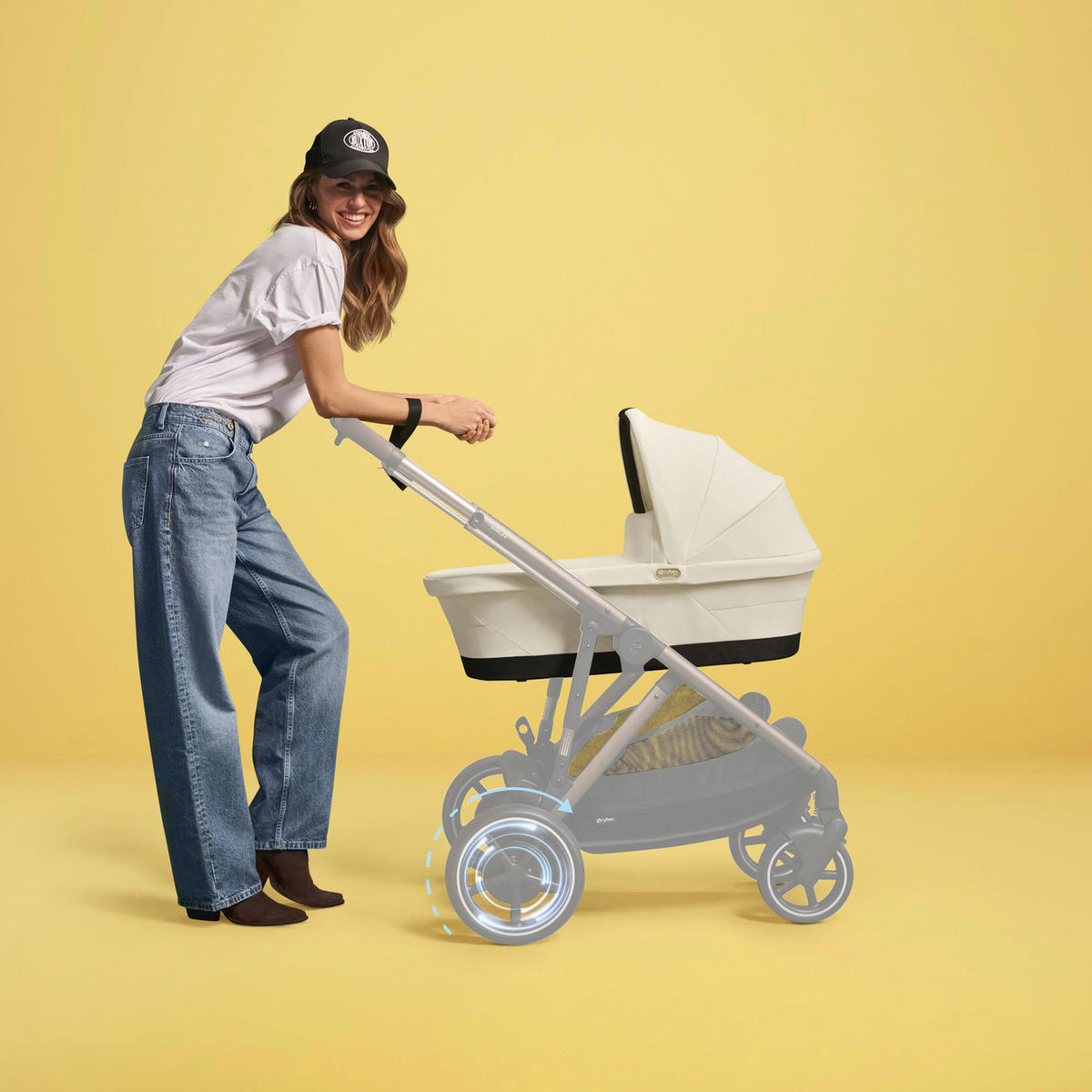 LIEGEWANNE - Beige, Basics, Kunststoff/Textil (86/44/27-56cm) - Cybex