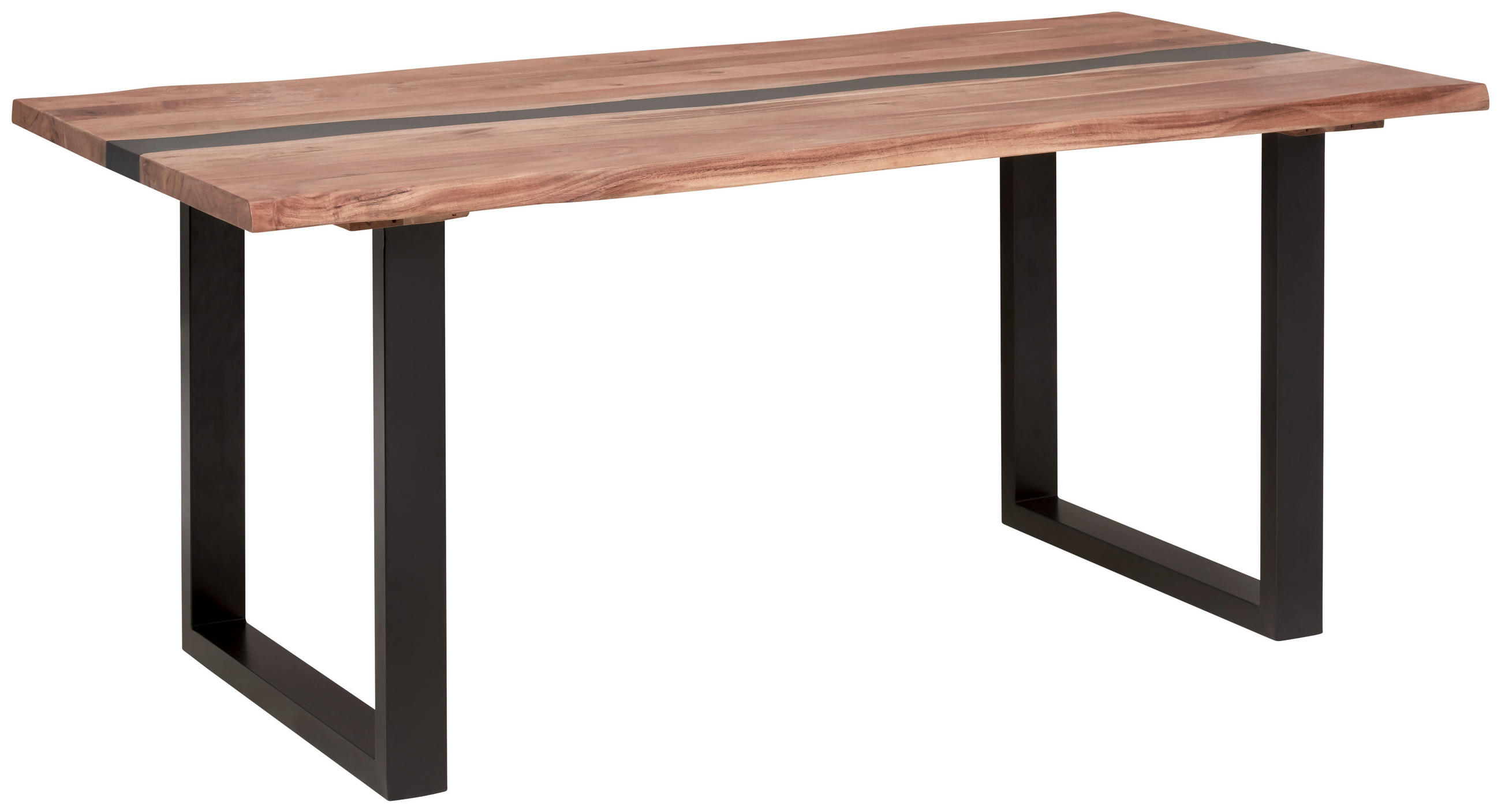 STOL ZA BLAGOVAONICU  crna, boje bagrema  drvo, metal      - boje bagrema/crna, Moderno, drvo/metal (180/76/90cm) - Livetastic