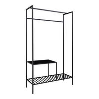 GARDEROBE  in 101/170/38 cm  - Schwarz, Basics, Holzwerkstoff/Metall (101/170/38cm) - MID.YOU