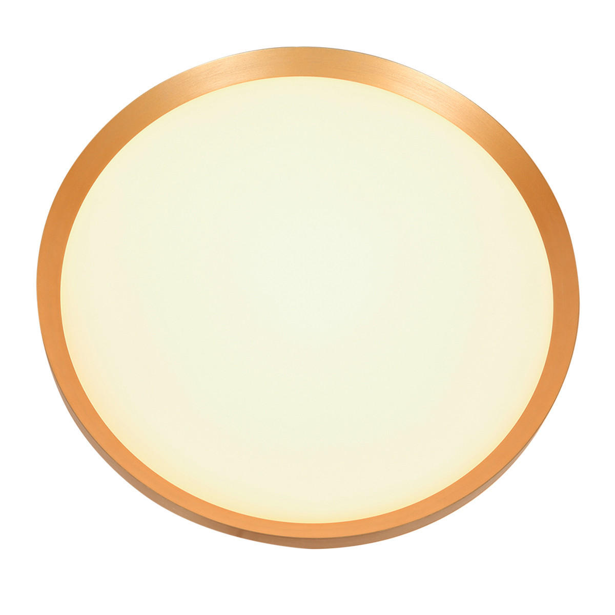 DECKENLEUCHTE Fladdy 50/7 cm   - Goldfarben, Basics, Kunststoff/Metall (50/7cm)