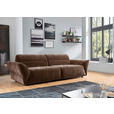 BIGSOFA Chenille Kupferfarben  - Schwarz/Kupferfarben, KONVENTIONELL, Kunststoff/Textil (300/91/116cm) - Cantus