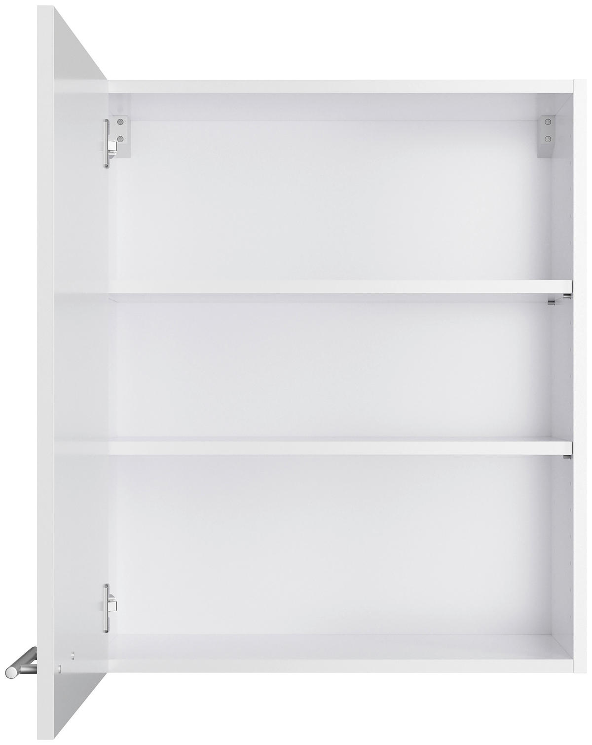 ECKKÜCHE 200/270 cm  in Weiß, Weiß Hochglanz  - Edelstahlfarben/Weiß Hochglanz, Basics, Holzwerkstoff/Metall (200/270cm) - Optifit