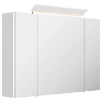 SPIEGELSCHRANK 90/62/17 cm  - Weiß Hochglanz, MODERN, Glas/Holzwerkstoff (90/62/17cm) - MID.YOU