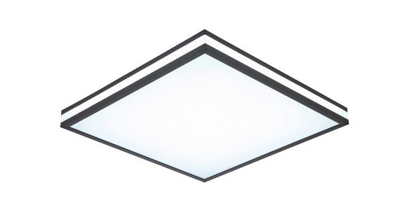 LED-DECKENLEUCHTE 45/45/7,5 cm   - Schwarz/Weiß, LIFESTYLE, Kunststoff/Metall (45/45/7,5cm) - Novel