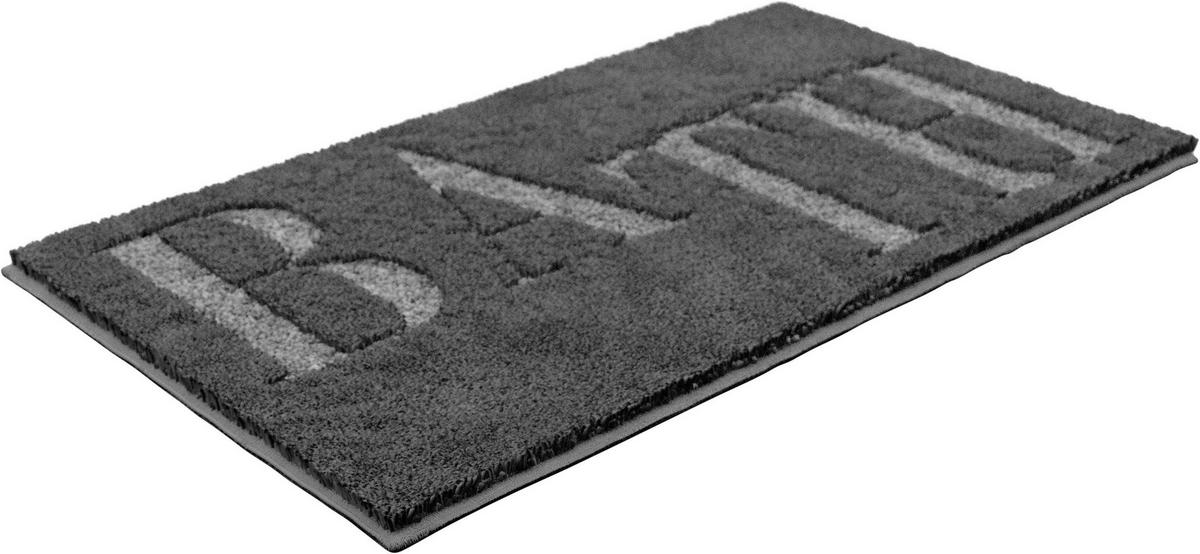 KOUPELNOVÁ PŘEDLOŽKA, 80/50/2 cm - šedá, Basics, textil/plast (80/50/2cm) - Esposa