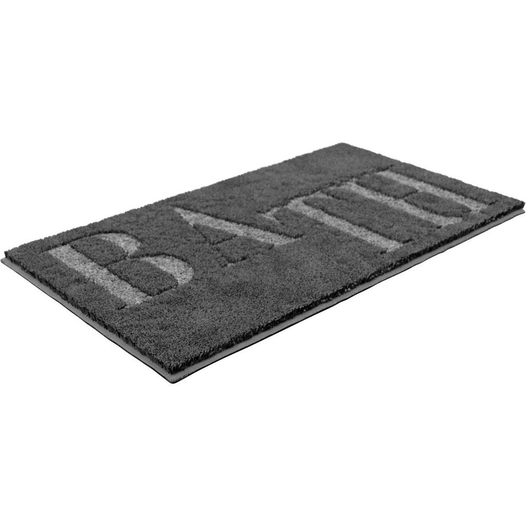 Thumbnail - Esposa Badematte Esposa, Grau, Textil, Texte, rechteckig, 80x50 cm, Oeko-Tex® Standard 100, für Fußbodenheizung geeignet...