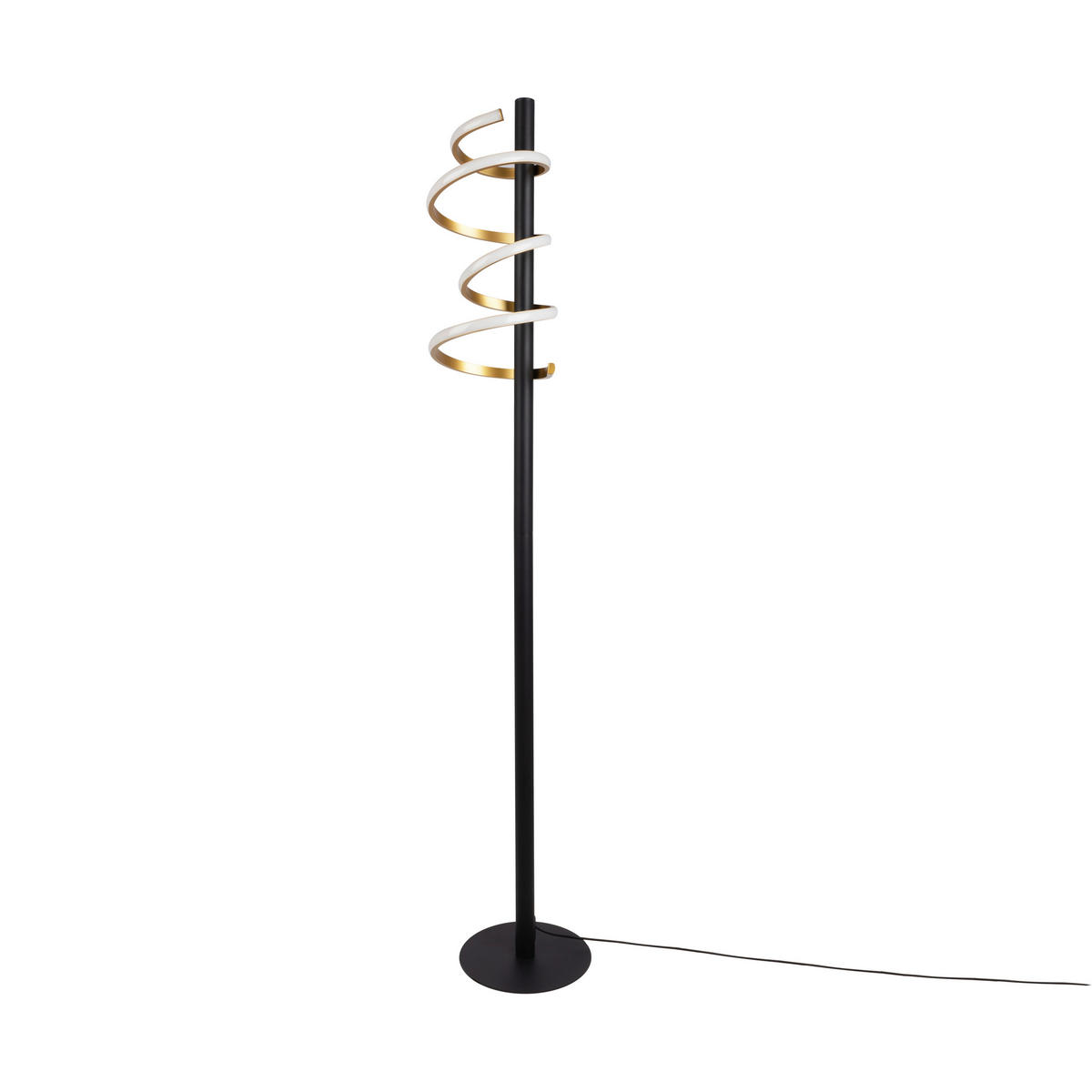 LED-STEHLEUCHTE 22/140 cm    - Goldfarben/Schwarz, Design, Kunststoff/Metall (22/140cm) - Näve