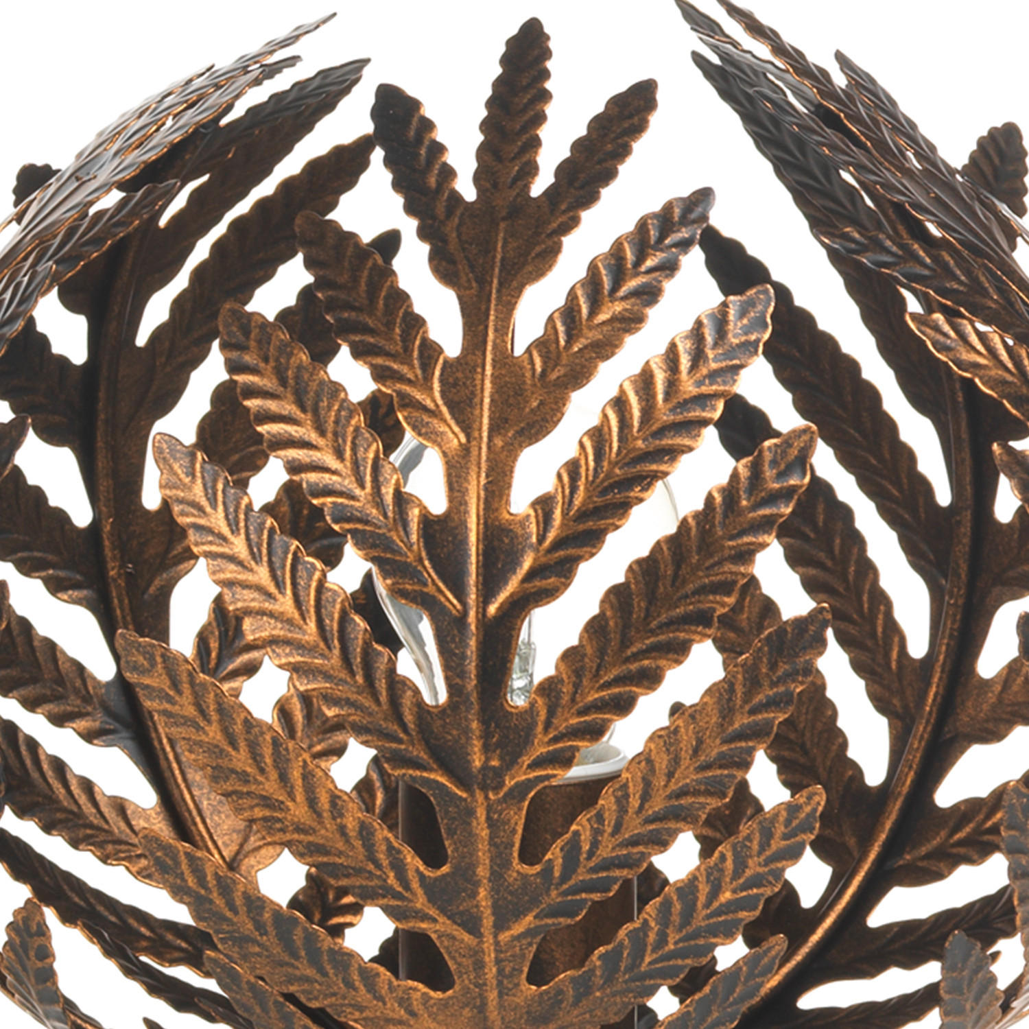 TISCHLEUCHTE 25/25 cm   - Bronzefarben, Natur, Metall (25/25cm)