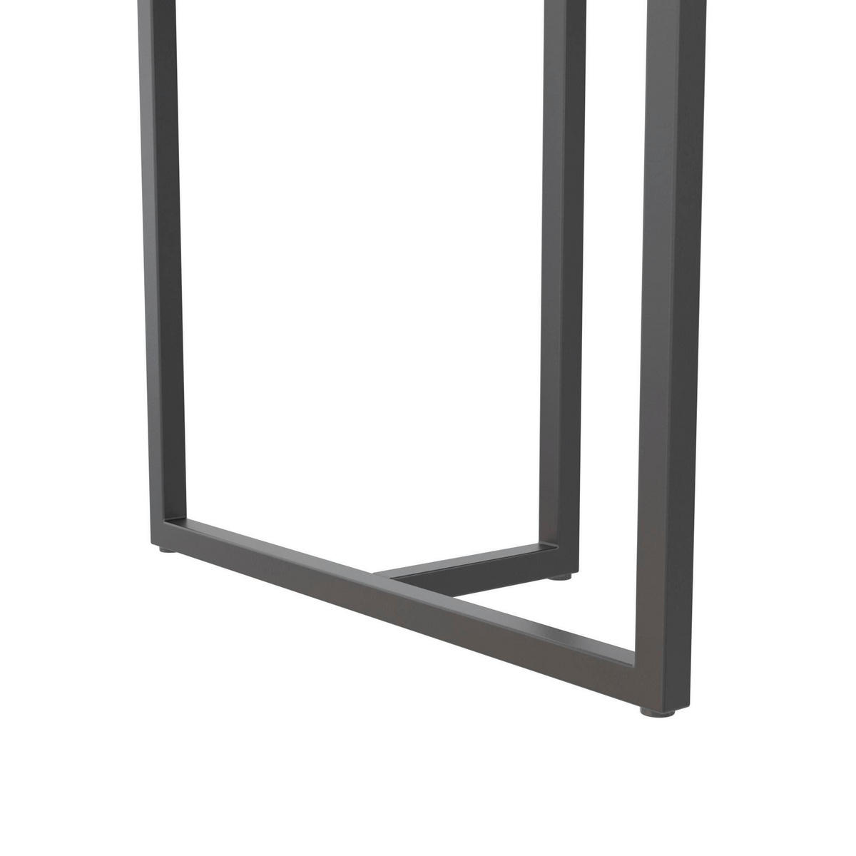 ESSTISCH in Metall, Holzwerkstoff 160/90/75 cm  - Schwarz, Design, Holzwerkstoff/Metall (160/90/75cm) - MID.YOU