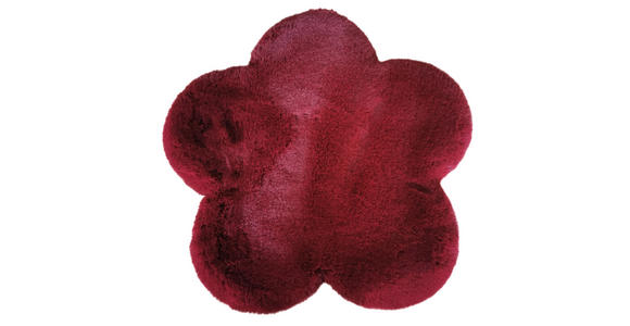 KUNSTFELL 60 cm Blume  - Rot, Trend, Kunststoff/Fell (60cm) - Novel